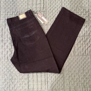 Elegant Men's Pinstripe Dress Pants